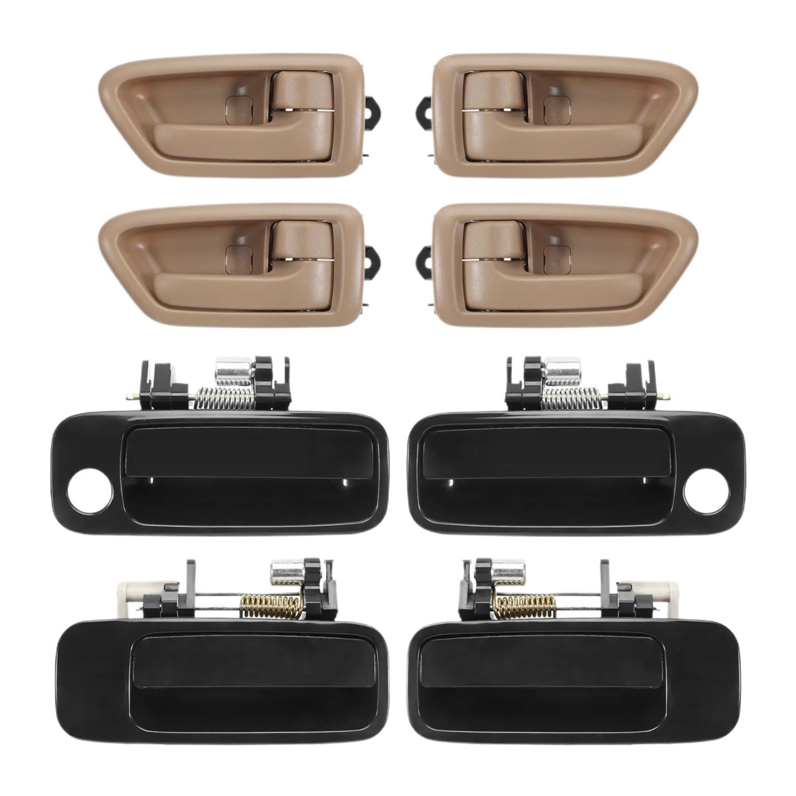 EVEKHAHHRB Exterior Door Handle 8PCS for Camry 1997 1998 1999 2000 2001 Exterior & Interior Door Handles Kit Outer Door Handle