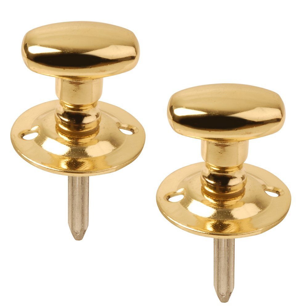 Excel Hardware Pair Of Oval Thumb Turns For Mortice Rack Bolts 30Mm Polished Electro Brass