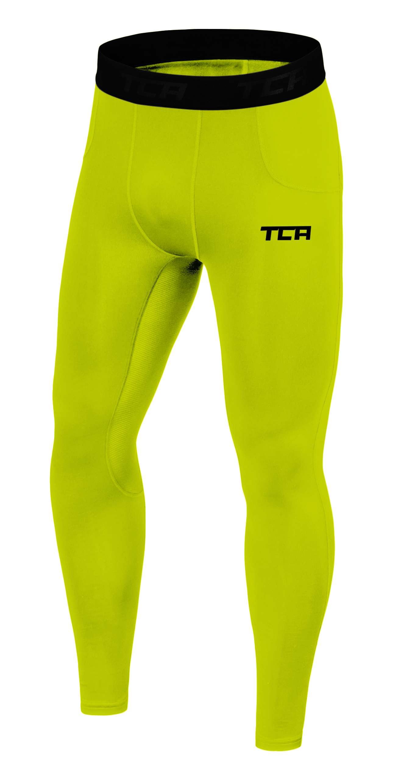 Tca Men's Lime Punch Superthermal Compression Armour Base Layer Thermal Under Tights - S
