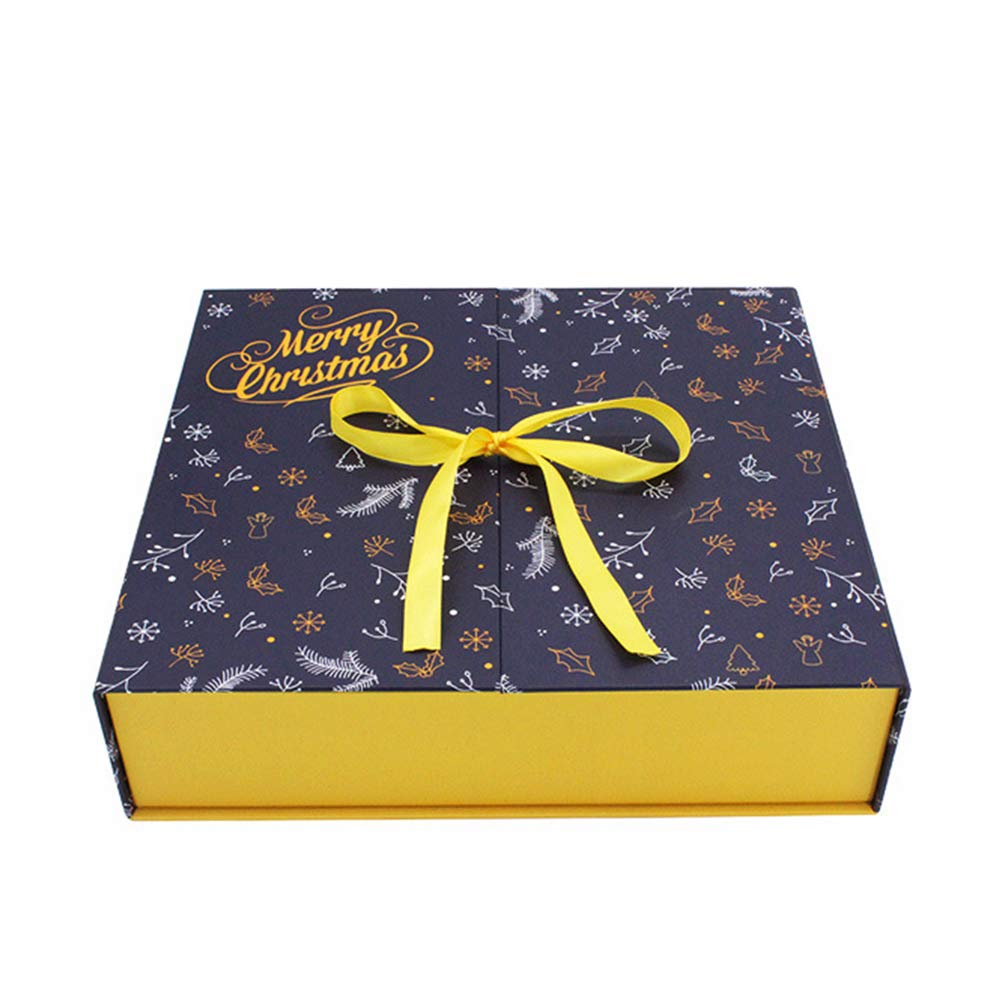 Scatole per calendario dell'Avvento di Natale, scatole per calendario dell'avvento fai da te riempite con 24 cassetti, decorazione regalo di Natale per adulti, famiglia,