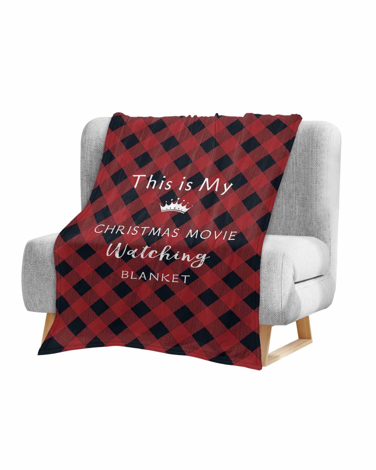 Baby Blankets, Flannel Baby Blanket 30x40in Swaddle Blanket, This is My Christmas Movie Watching Blanket, Toddler Bed Blanket, Baby Blankets for Boys & Girls, Baby Stuff Baby Essentials Travel Blanket