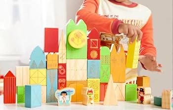 新品　イッツアスモールワールド　積み木 Amazon.co.jp: 日本未入荷 イッツアスモールワールド 積み木 : おもちゃ