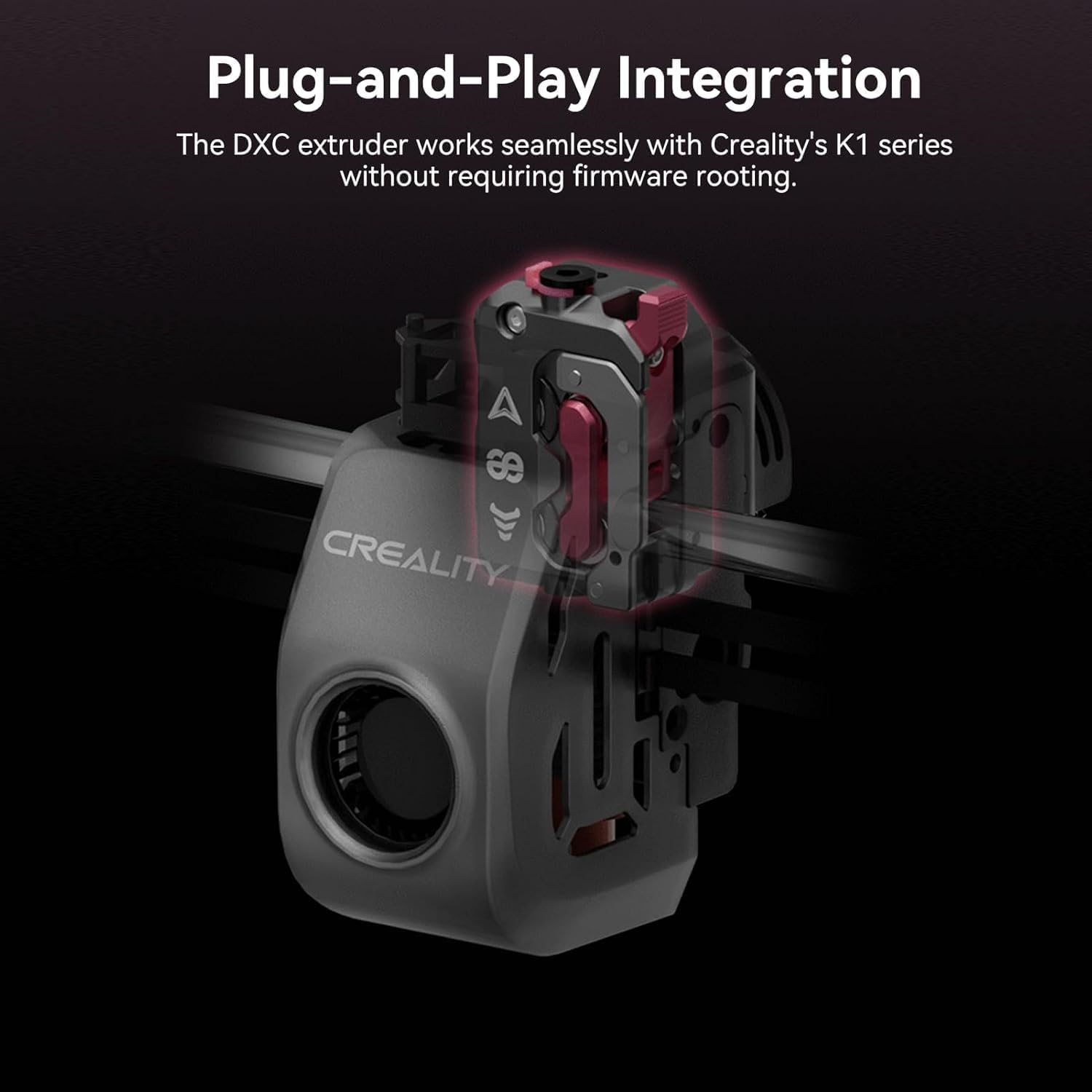 DXC Extruder Upgrade für Creality K1 / K1 Max / K1C – Dual Gear Extruder mit Filament Sensor – High-Speed 3D Drucker Upgrade für PLA PETG ABS TPU CF