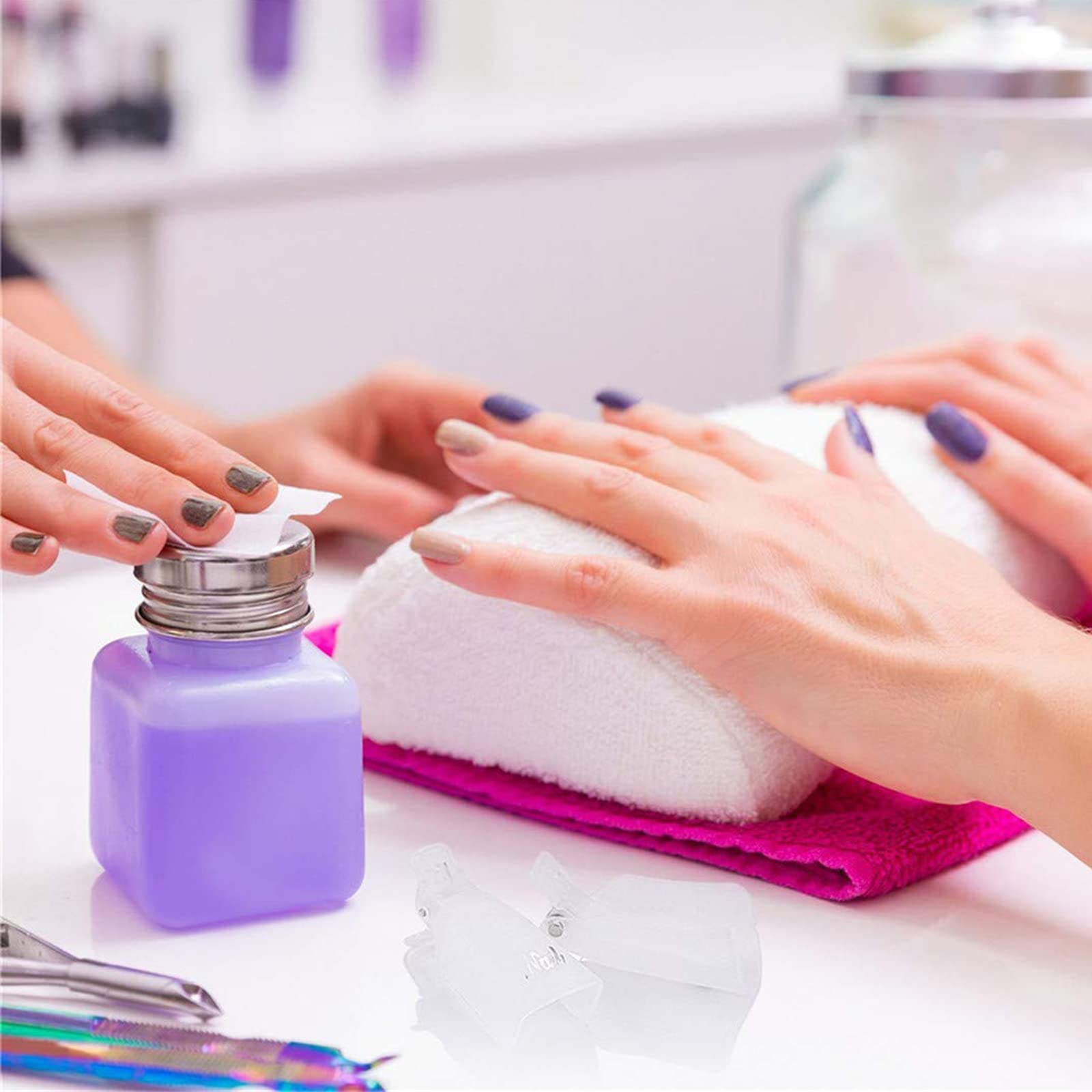 Zestaw klipsów do usuwania lakieru do paznokci, zestaw do manicure UV, klipsy do usuwania lakieru do paznokci żelowych, narzędzie do zmywania paznokci, czarne, 10 szt