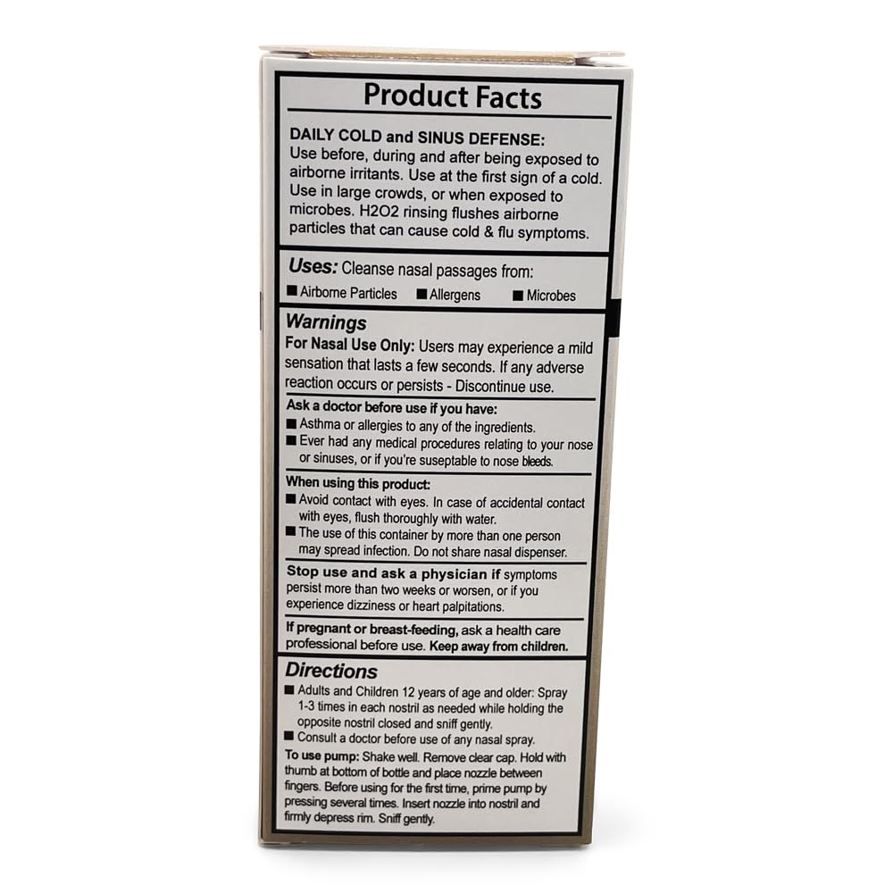 Sinus Plumber Hydrogen Peroxide Nasal Hygiene Mist, Immune Defense — Amazon image 9