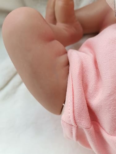 Miniatura 6 de Zero Pam Muñeca Reborn realista de 19 pulgadas, vinilo de silicona suave realista, juguete pesado hecho a mano con tono de piel real