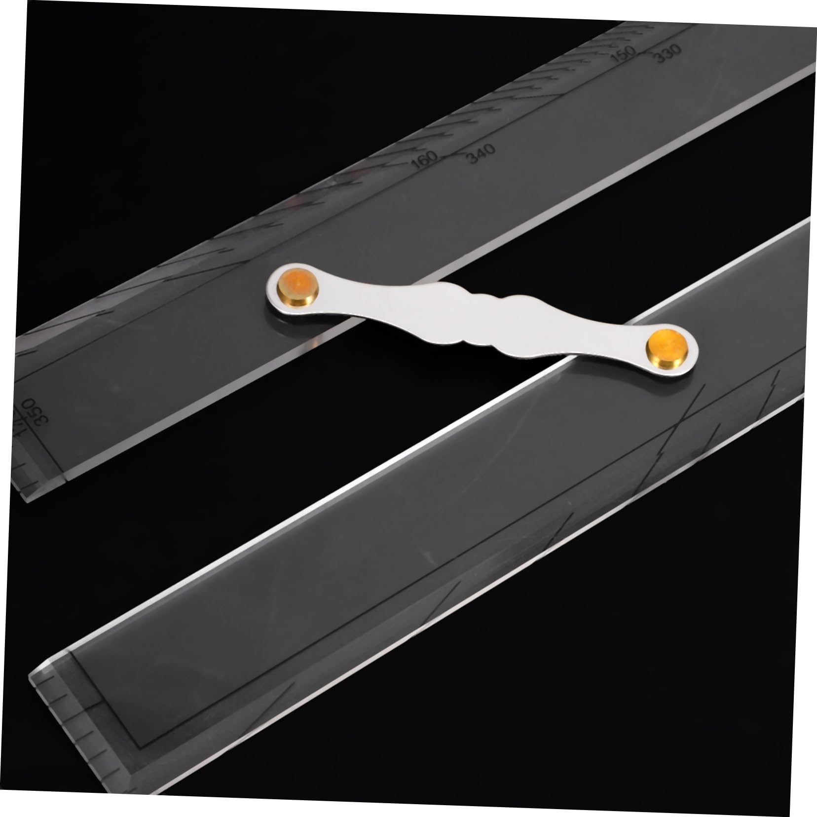 Sewroro Hochpräziser Transparenter Parallel Lineal für Nautische Kartierung Marinefest mit Einfachem Zugmechanismus zur Genauen Seekartennavigation und Vermessung