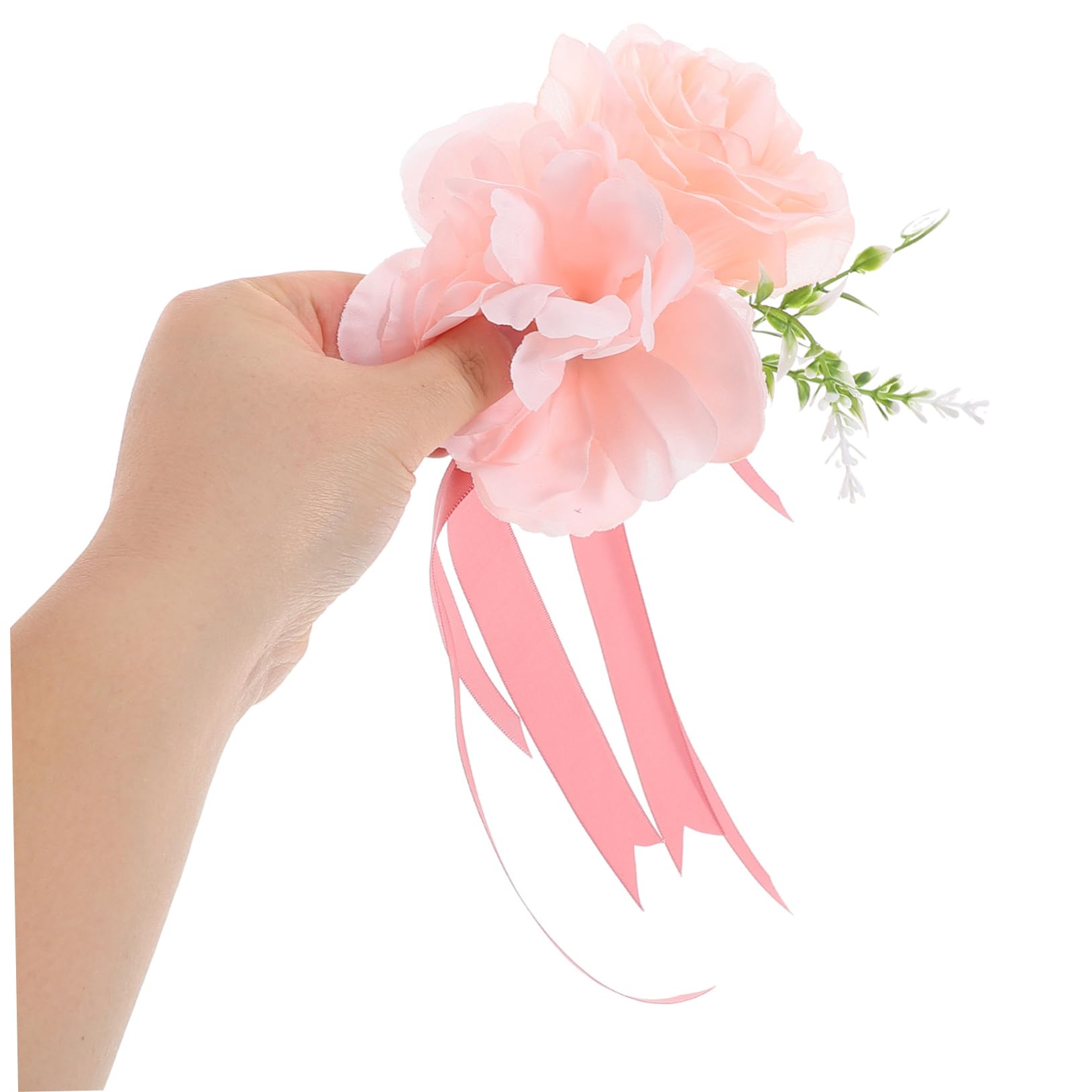 CHILDWEET Autoschmuck für Hochzeitsautos Künstliche Rosen mit Schleife Rosa Seidenblumen Einfache Anbringung für Hochzeit und Brautparty