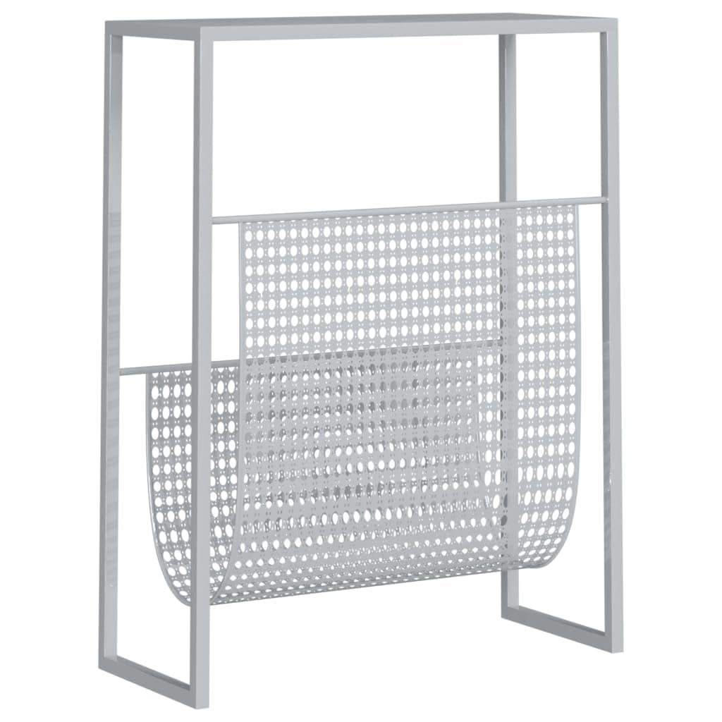 Zeitschriftenständer, Zeitungsständer, Beistelltisch Schmal, platzsparend, Freistehend Zeitschriftensammler für Büro Zuhause und Wohnzimmer, 35 x 15 x 45 cm, Stahl