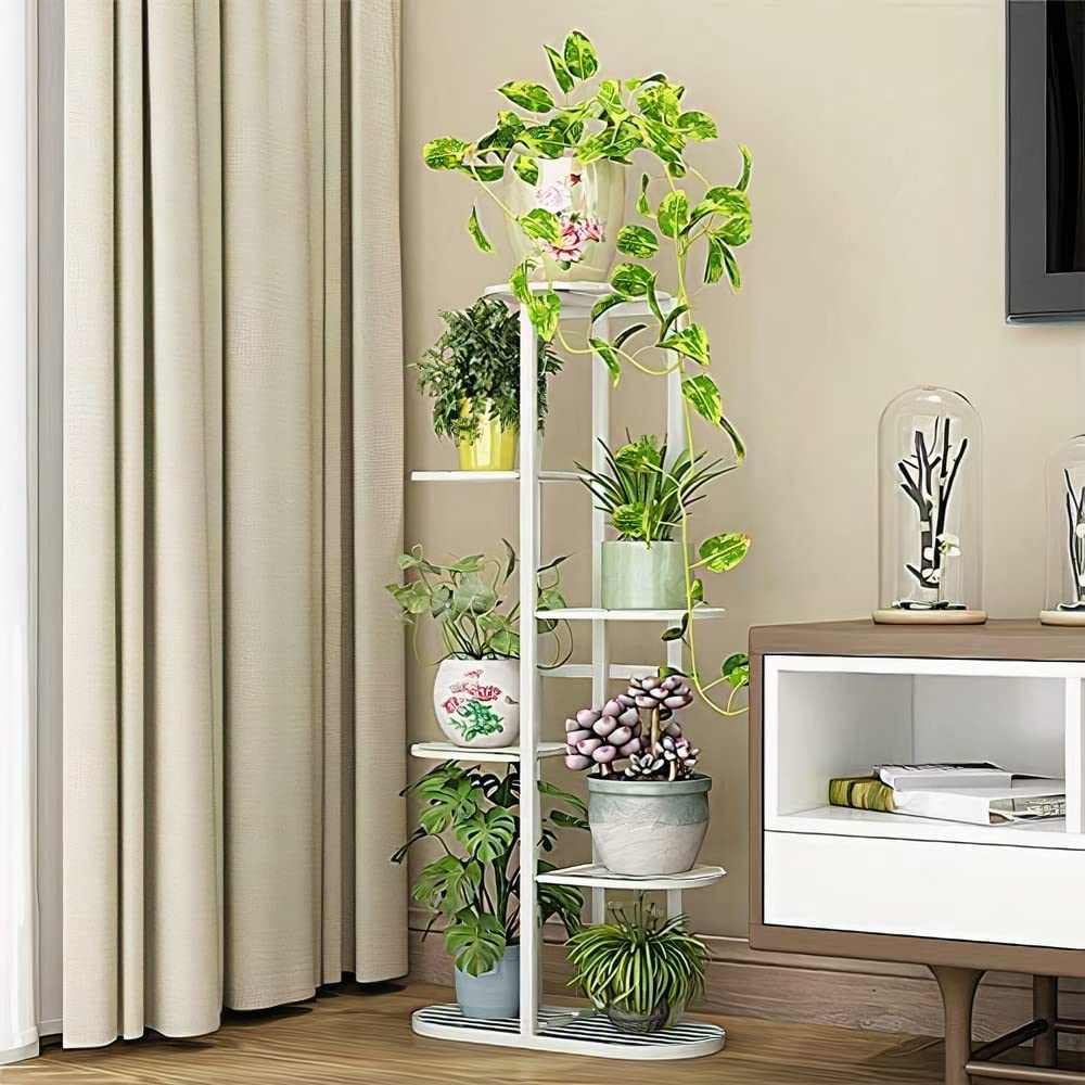See full amazon price history chart for NIZA HANDICRAFT Store Metal Plant Stand 6 Tier 7 Potted Multiple Flower Pot Holder Shelf Rack Storage Organizer Display For Indoor Outdoor Garden Balcony (White) NIZA HANDICRAFT Store Metal Plant Stand 6 Tier 7 Potted Multiple Flower Pot Holder Shelf Rack Storage Organizer Display For Indoor Outdoor Garden Balcony (White) (B0CX8VZMC2) Amazon Price History, Amazon Price Tracker