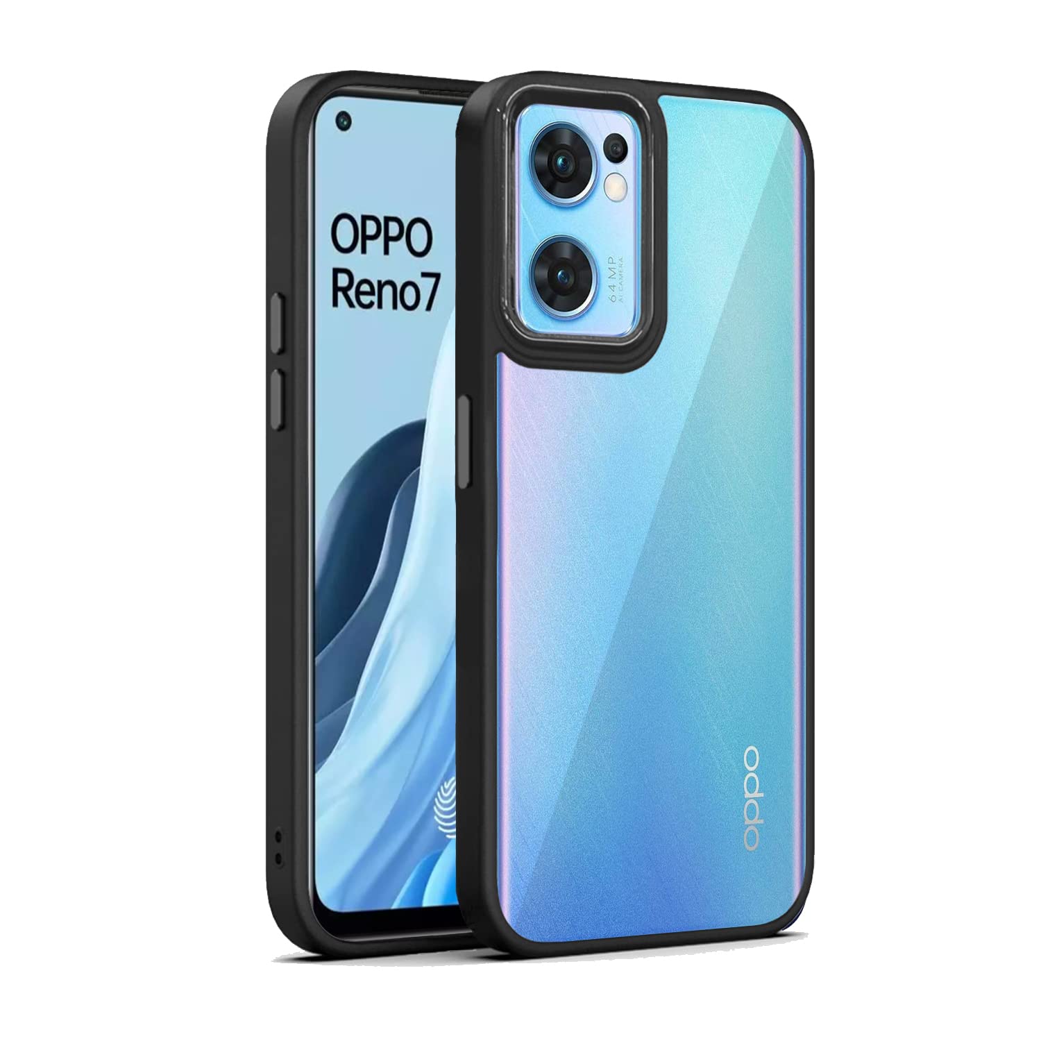 Pikkme Oppo Reno 7 5G Back Cover |Electroplated Chrome Metal Ring | Full Camera Protection | Raised Edges | Super Soft Side TPU | Bumper Case for Oppo Reno 7 5G (Black) (B0B82Z1148) Amazon Price History, Amazon Price Tracker
