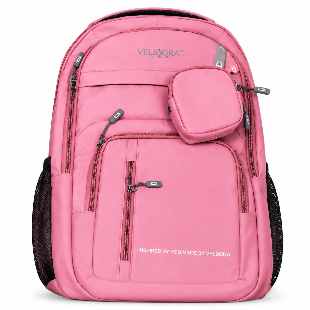 Korean Style Water Resistant 35L Laptop Backpack for Men & Women | Polyester Multi Compartments Bag with Side Pockets & Accessory Pouch | Travel Backpack for Office, College and School-image-31