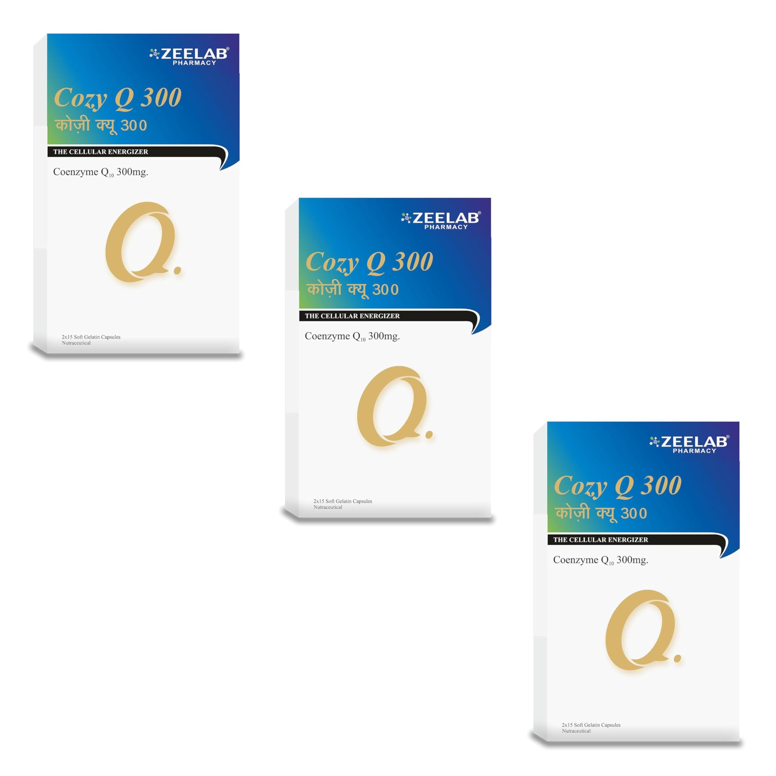 Zeelab Cozy Q300, Coenzyme Q10 300mg. (Pack of 3) | Cellular Energizer - 15 Softgel Capsules (B0CV4377LN) Amazon Price History, Amazon Price Tracker