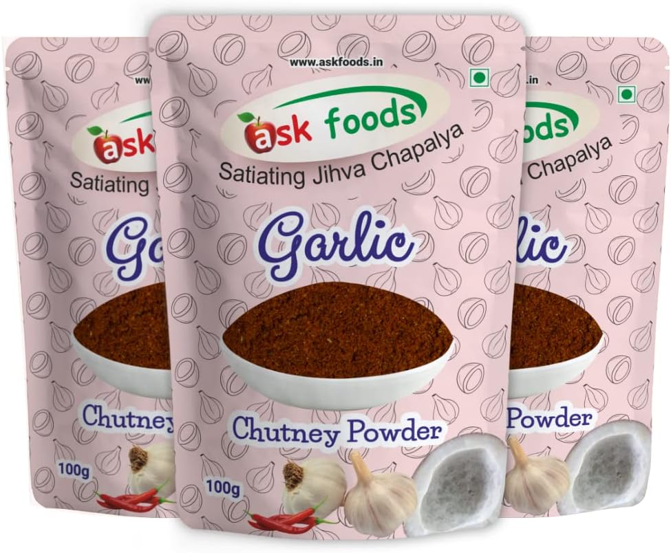 Ask Foods Pvt Ltd Garlic Chutney Powder (Pack Of 3)