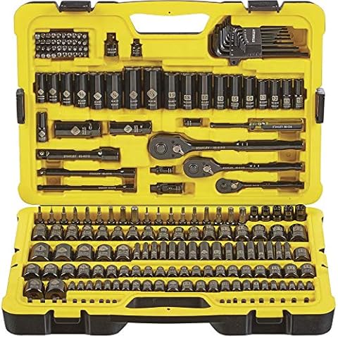 STANLEY Professional Grade Black Chrome NEW Mechanics Tool Set (Socket Set-229 pieces) Cover