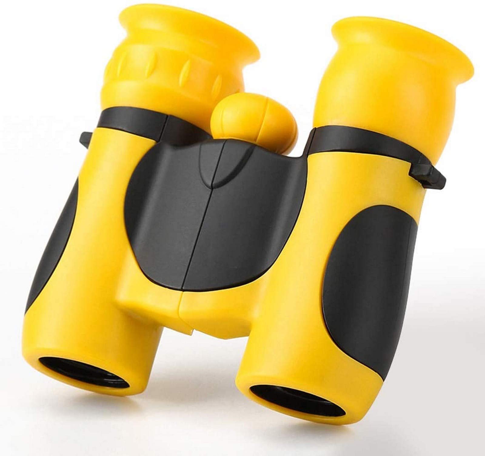 Telescopio monocular, binoculares Infantiles Alta Potencia, Mini telescopio Exterior 8x21 a Color, no Mirar al Sol con telescopio, binoculares Amarillos
