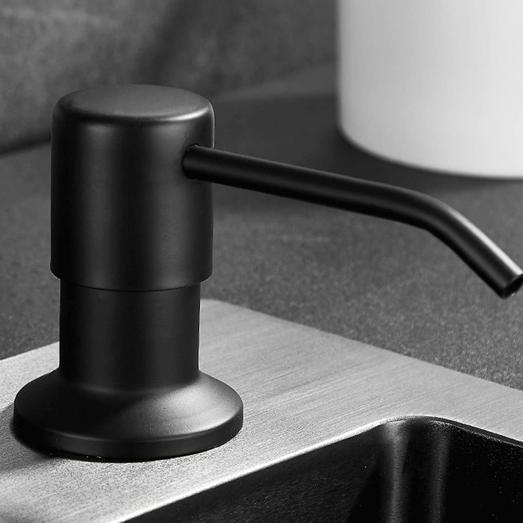 Soap Dispenser for Kitchen Sink, Built in Design Refill from Top with Bottle Refillable Container Large Bottle Soap dispensers