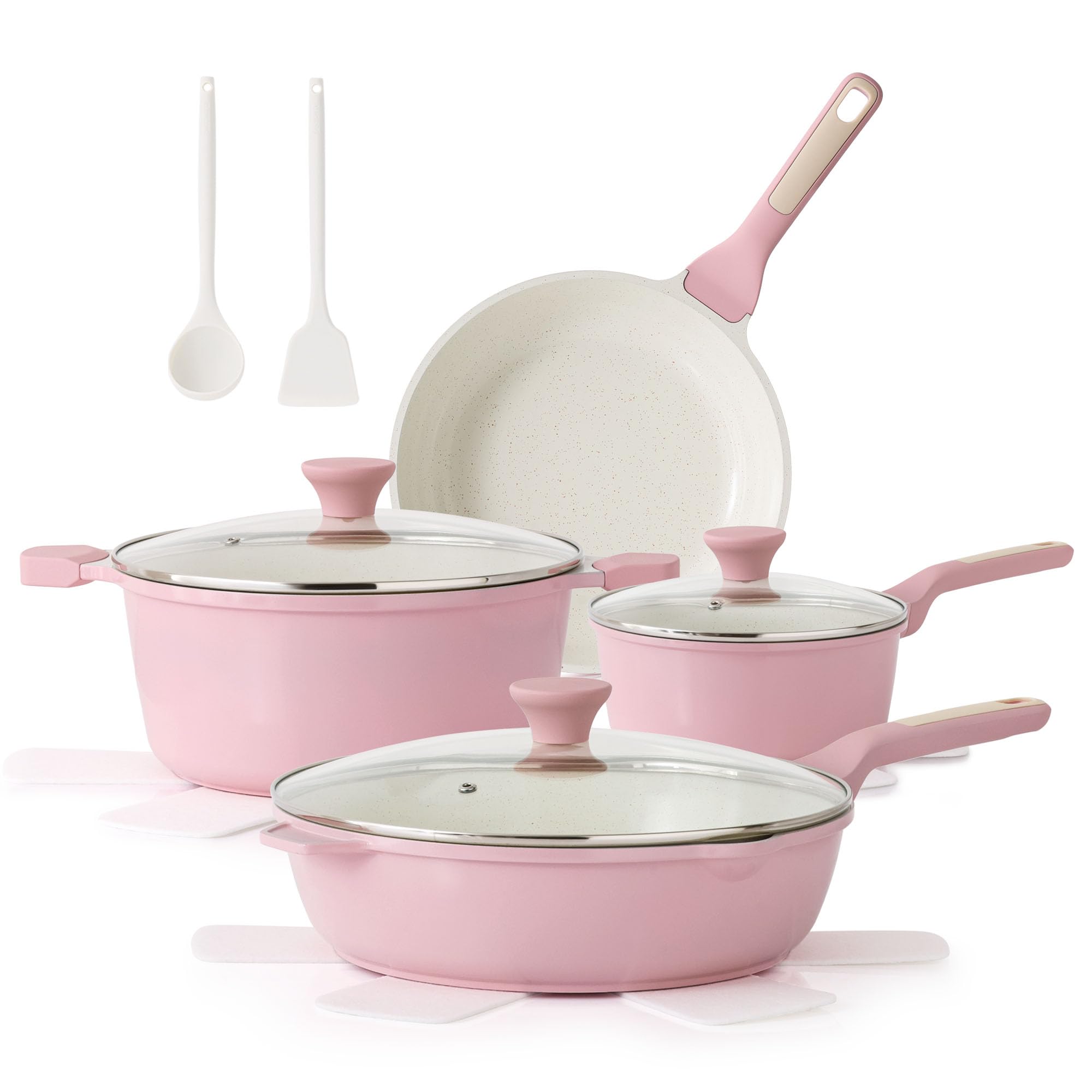SENSARTE Ceramic Cookware Set - 13 Piece Nonstick -11