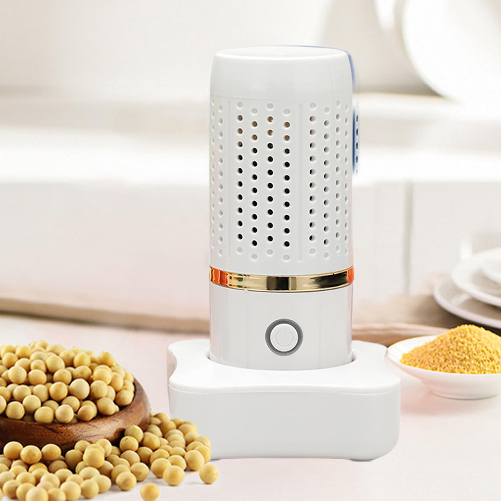Fruit Washing Machine, USB Produce Cleaner, 3.86x3.86x6.1 Inches Cordless Food Purifier, Long Lasting Cleaning Device with Powerful Function for Cooking Kitchen Grain Preparation