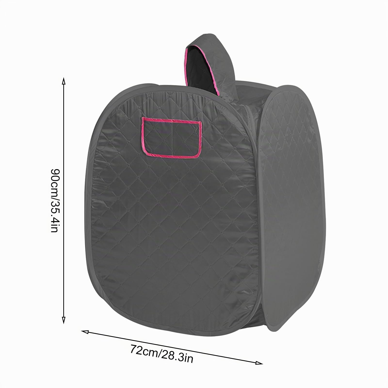 Caisse de sudation, boîte de sauna pliable domestique, sauna à vapeur à la maison, 2 l SPA, sauna à vapeur tente de sauna et télécommande, température portable, sauna infrarouge spa à