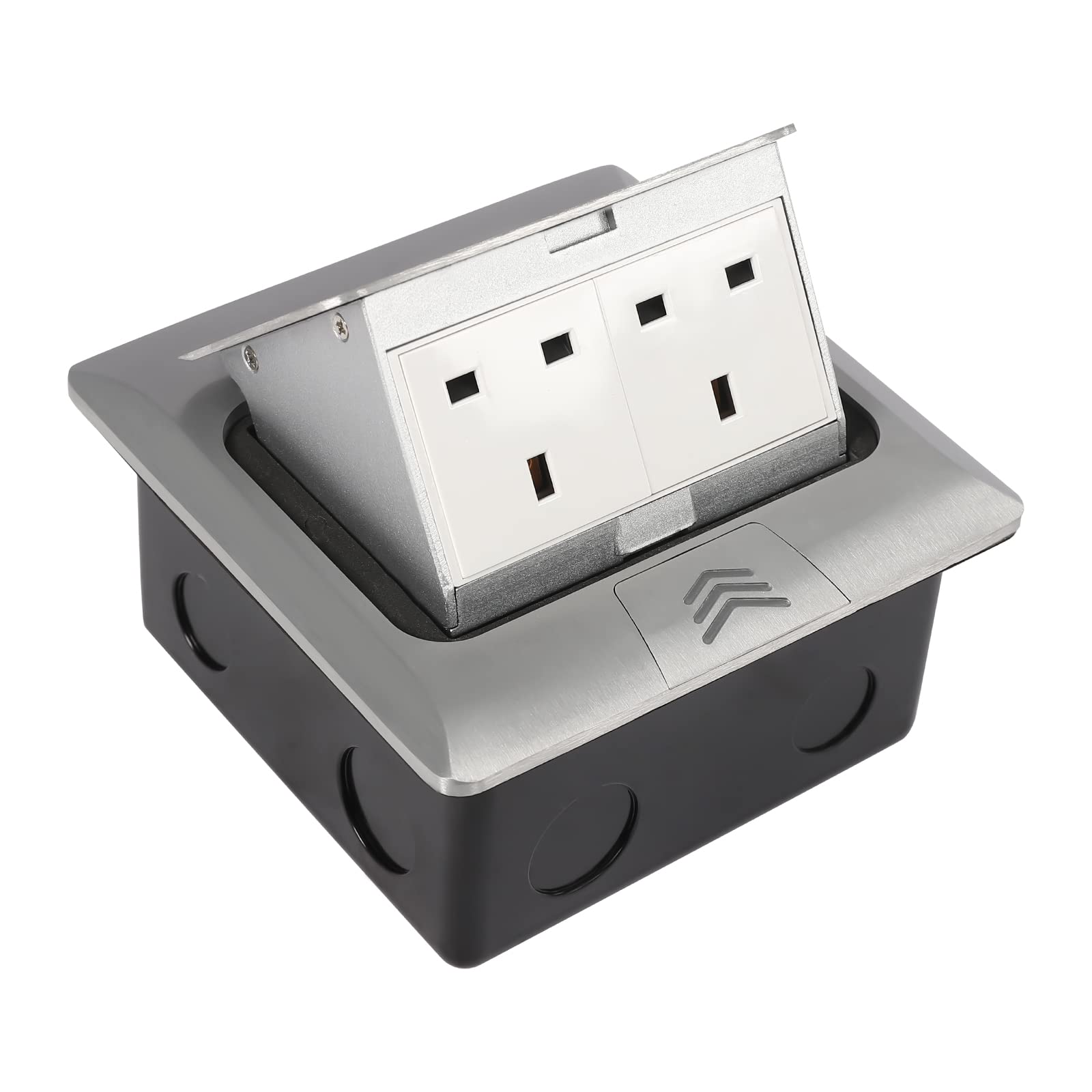 Pop Up Electrical Outlet For Countertops Point Pod Connect Black - Modern Power Solutions