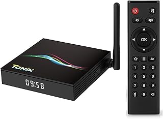 Android 11.0 TV Box 4GB RAM 32GB ROM TX66 RK3566 Quad-Core 64-Bit ARM Cortex-A55 with 2.4G/5G Dual WiFi RJ45 Support H.265/3D/8K Ultra HD/BT 5.0