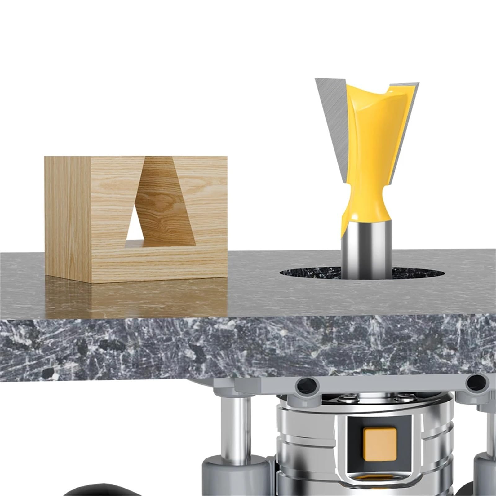 Chrklio 12X22.2mm 1Pcs Router Bits 1Pc 8Mm 12Mm Shank Dovetail Joint Router Bits Set 14 Degree