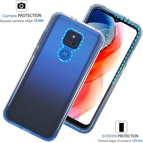 Miniatura 2 de Funda para Moto G Play 2021, funda Motorola G Play para niñas y mujeres, transparente de cuerpo completo, a prueba de golpes, carcasa de