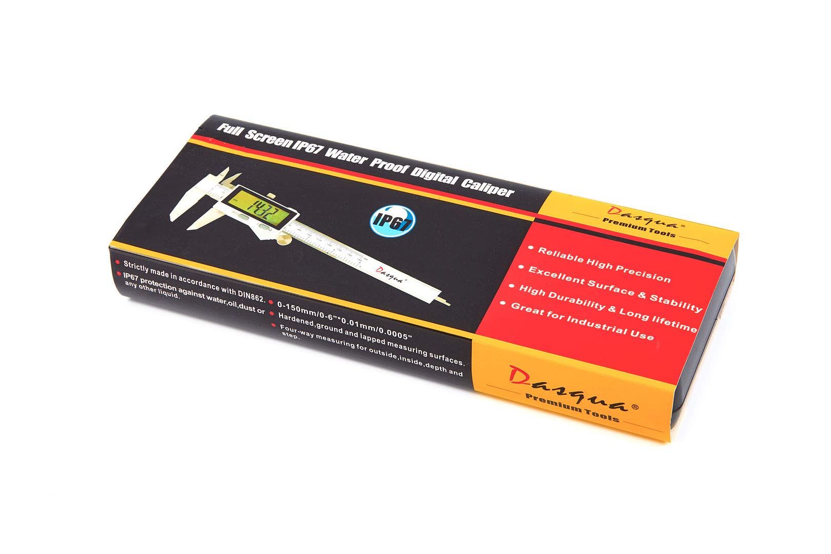 Dasqua Modell IP67 wasserdichter 150 mm digitaler Messschieber, großes Display
