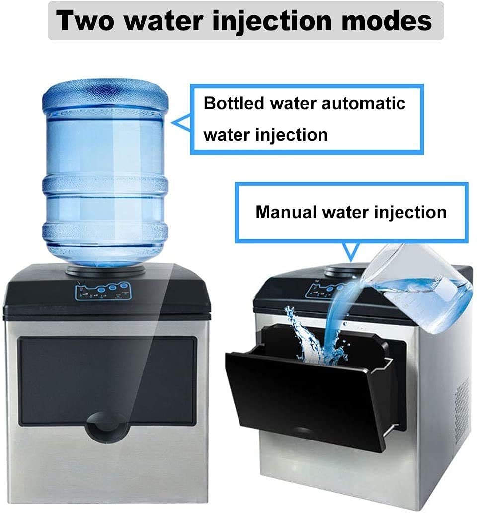 Ice Cube Maker Countertop Ice Maker Portable Electric Ice Machine Making 8 to 12 Minutes Fast ice Ultra Quiet ice Makers Icemaker for Homes Offices Restaurants Bars