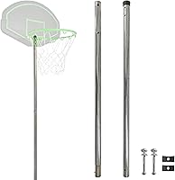 Steelway 16FT Trampoline Basketball Hoop Poles - Upper & Lower Board Tubes Replacement, Part #10A/11A, 2-Pack Rust-Proof Steel