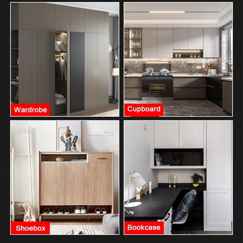 Miniatura 7 de Pestillo de empuje para gabinete, paquete de 2 cerraduras de cierre para abrir, dispositivo de bloqueo automático de rebote para cajones y puertas