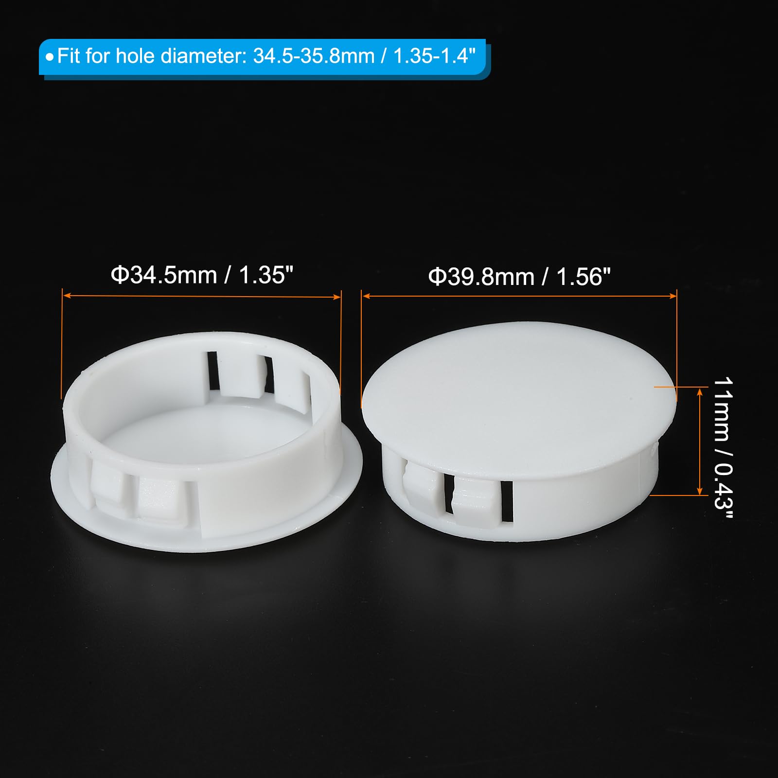 PATIKIL Hole Plugs Plastic - Image 2