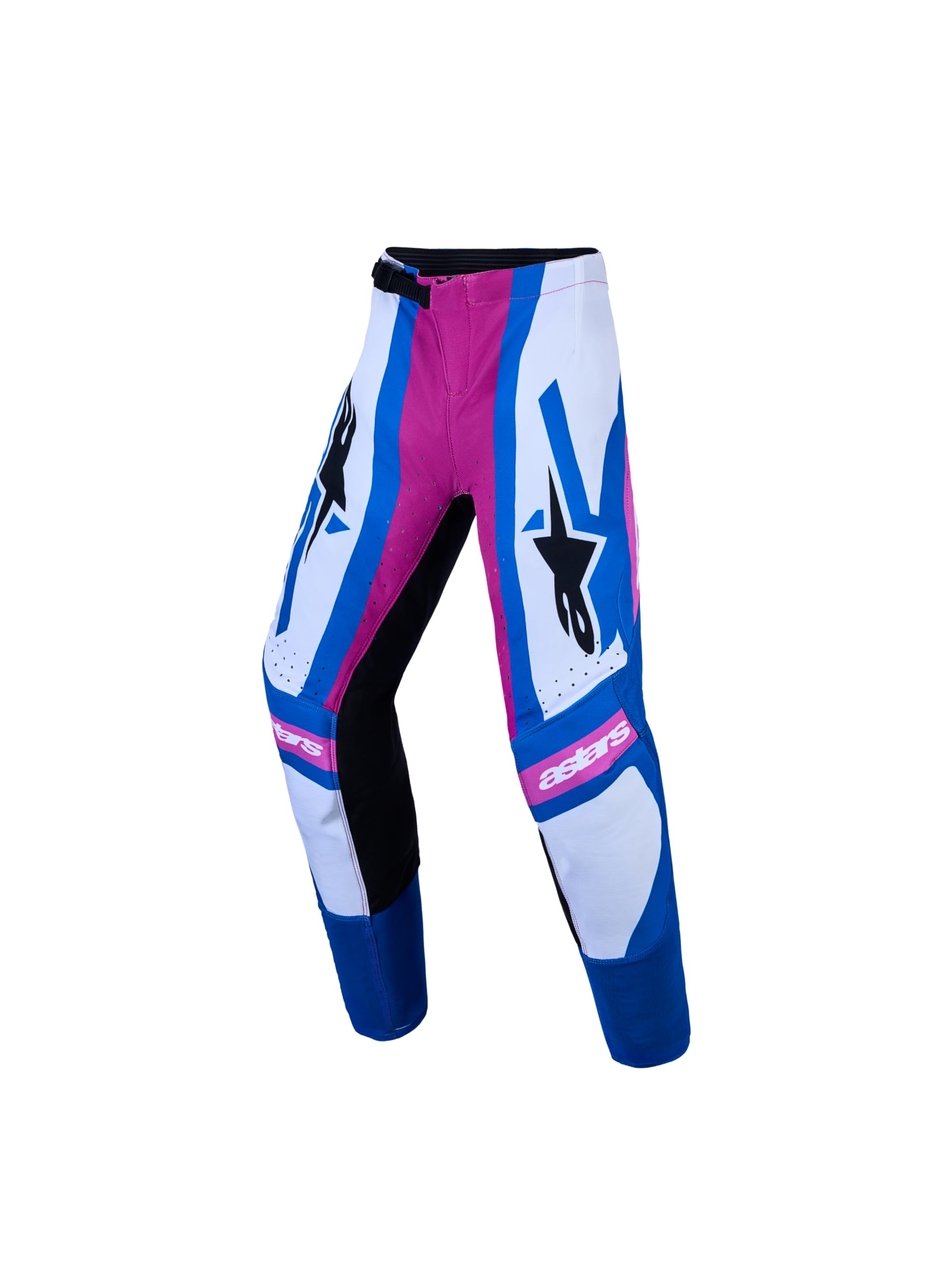 Alpinestars Supertech Maven Pantaloni Motocross Giovanili, nero/bianco/blu/rosso, 28