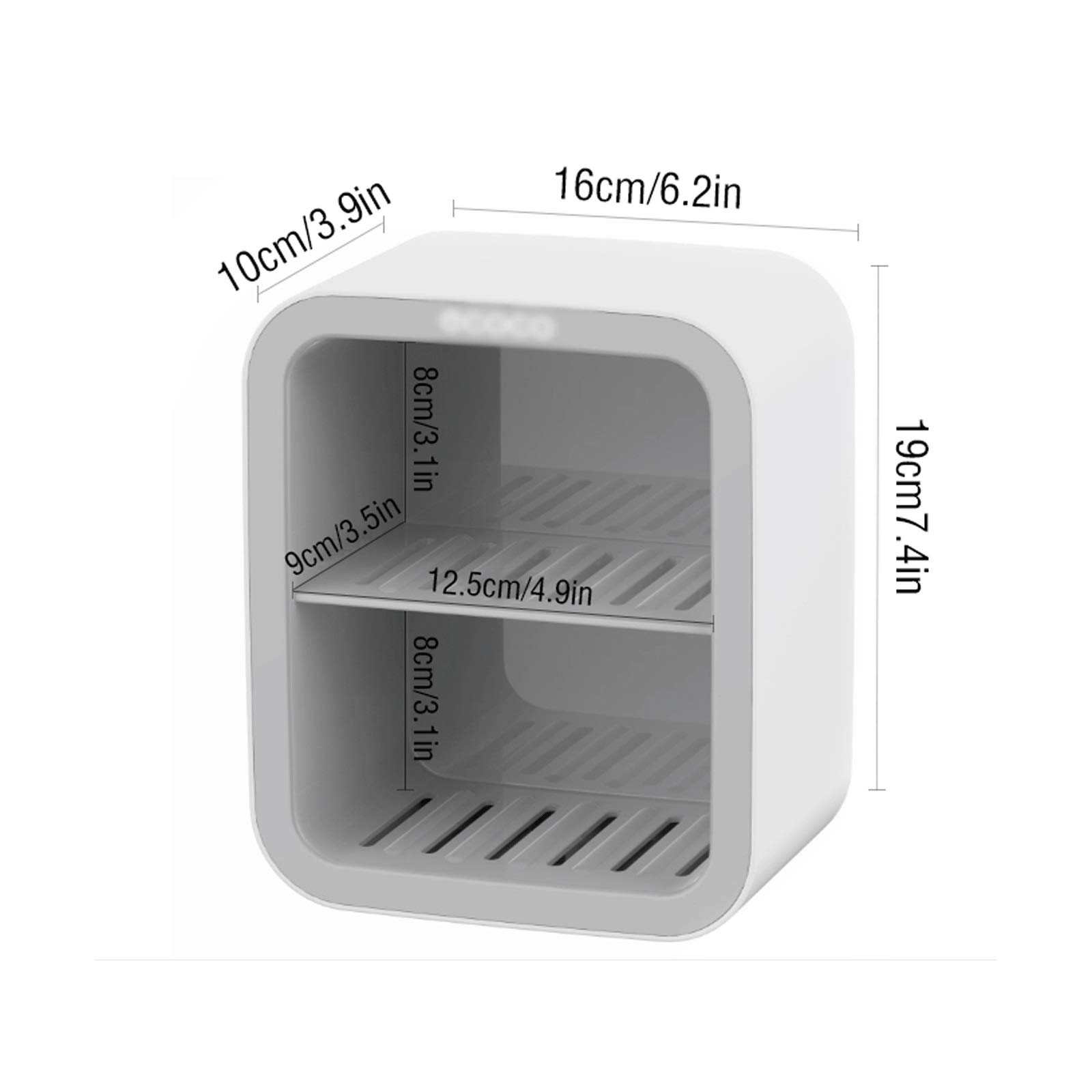 Jabonera/Jaboneras El plato de plástico montado en la pared puede ahorrar espacio, y el recipiente de jabón de múltiples capas en el baño se puede utilizar en familias, hoteles y dormitorios Bandeja d