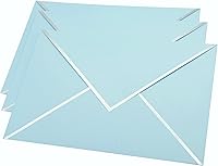 Vista 7 de Sobres A7 – Sobres de correo de lujo con solapa en V para tarjetas de 5 x 7 pulgadas – para bodas, invitaciones, baby shower, fotos, graduación