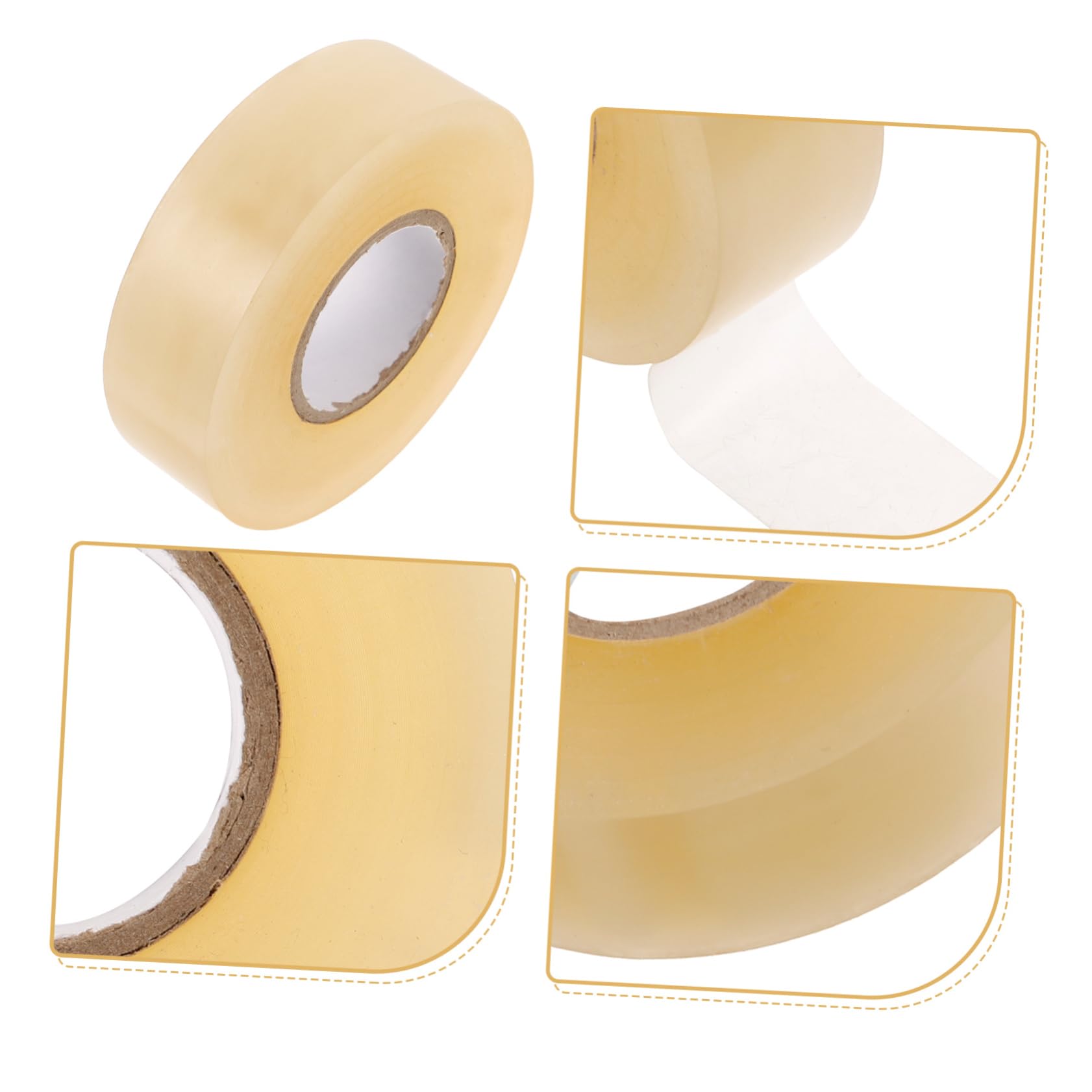 BESPORTBLE 4 Rouleaux De Bandage De Hockey Rondelles De Hockey Bande De Hockey Résistante À l'usure Bande De Crosse Accessoires De Protection De Hockey sur Glace Club PVC
