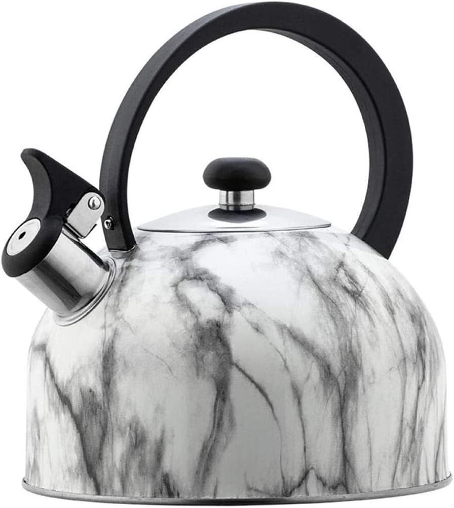 Amazon 温水茶ケトル ケトル3L 霜降り ホイッスルケトル ヨーロピアンスタイルのホイッスルケトル ステンレススプレーペイント