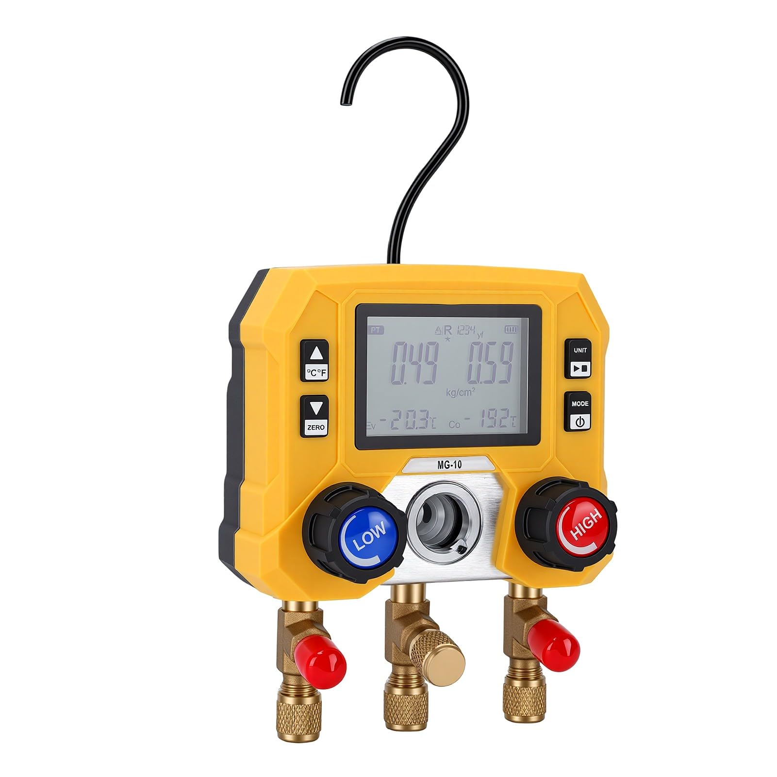 banapoy Juego de Manifold de HVAC Digital de 3 Vías