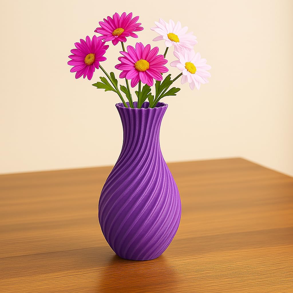 Amazon.com: Modern Spiral Vase, 3D Printed Design, Decorative