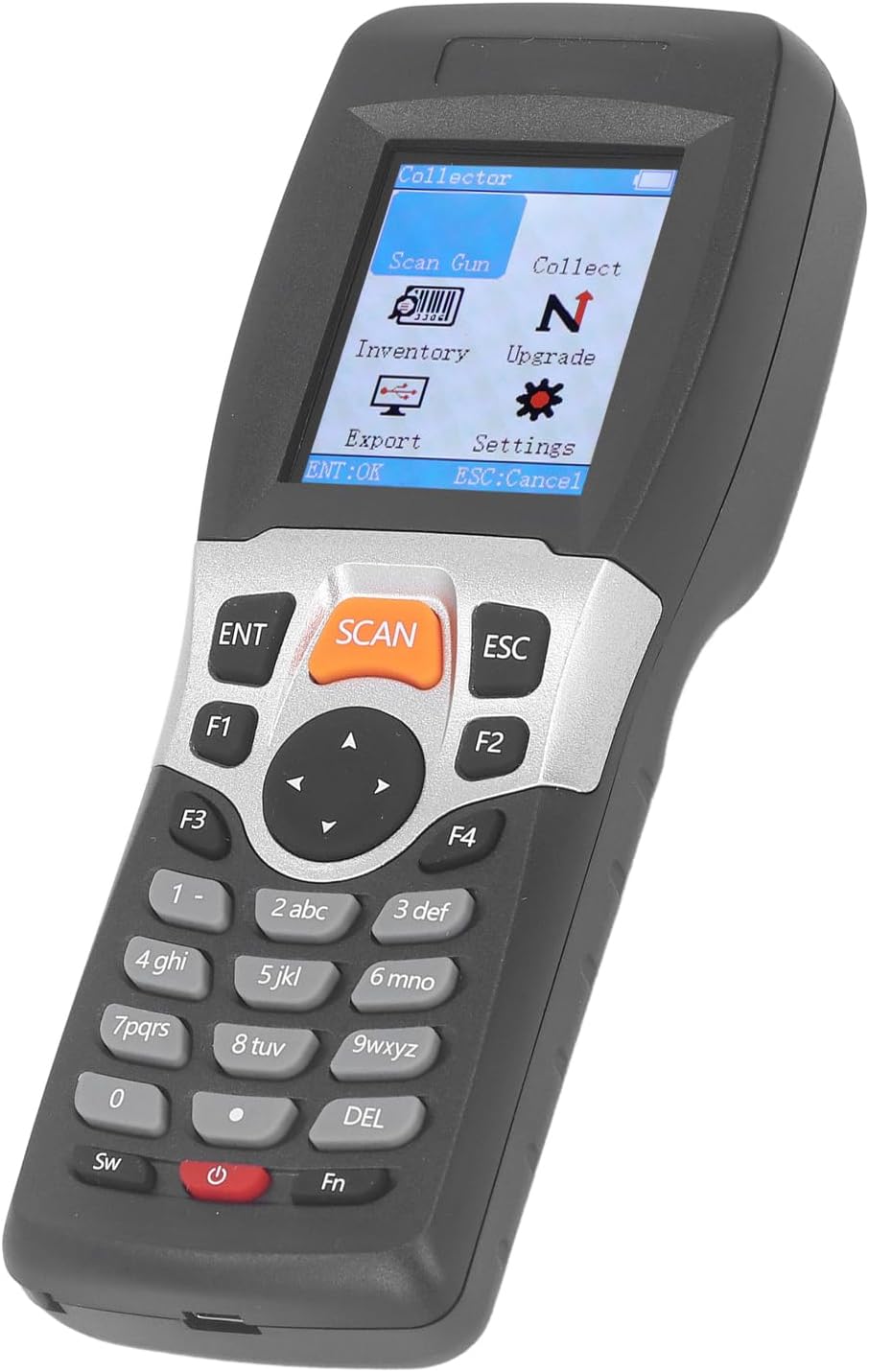Hyuduo 2.4GHZ Wireless Barcode Scanner with TFT Color LCD Screen for Inventory Management ABS Material Long Depth of Field Precision Machined Scanner for Warehouse Supermarkets Express