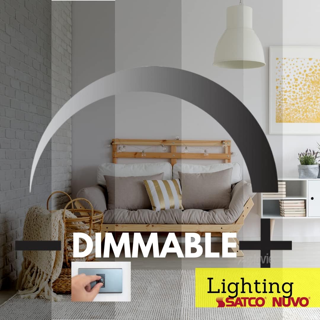 Satco S9499 MR16 Reflector LED Lamps 6.5 Watt 12 Volt AC/DC; 5000K; 40 deg. Beam Angle; GU5.3 Base; Directional Enclosed Lamp; Damp Location (12 LED Light Bulbs)