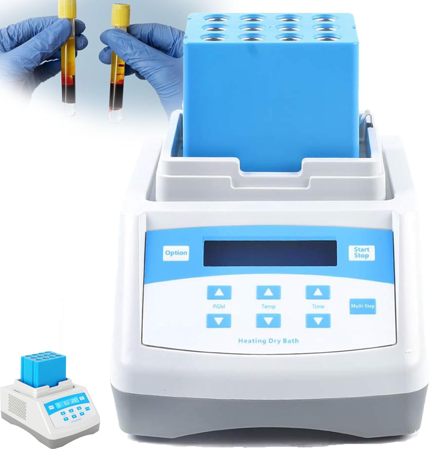 LjlXanthiper 12 X 5ml,12 X 10ml PRP PPP Gel Maker Heater,Gel Heating Machine,Plasma Bio-Filler Gel Making Instrument with Digital Display,For Sample Storage and Reaction,PRP Gel Preparation 12 * 5ML