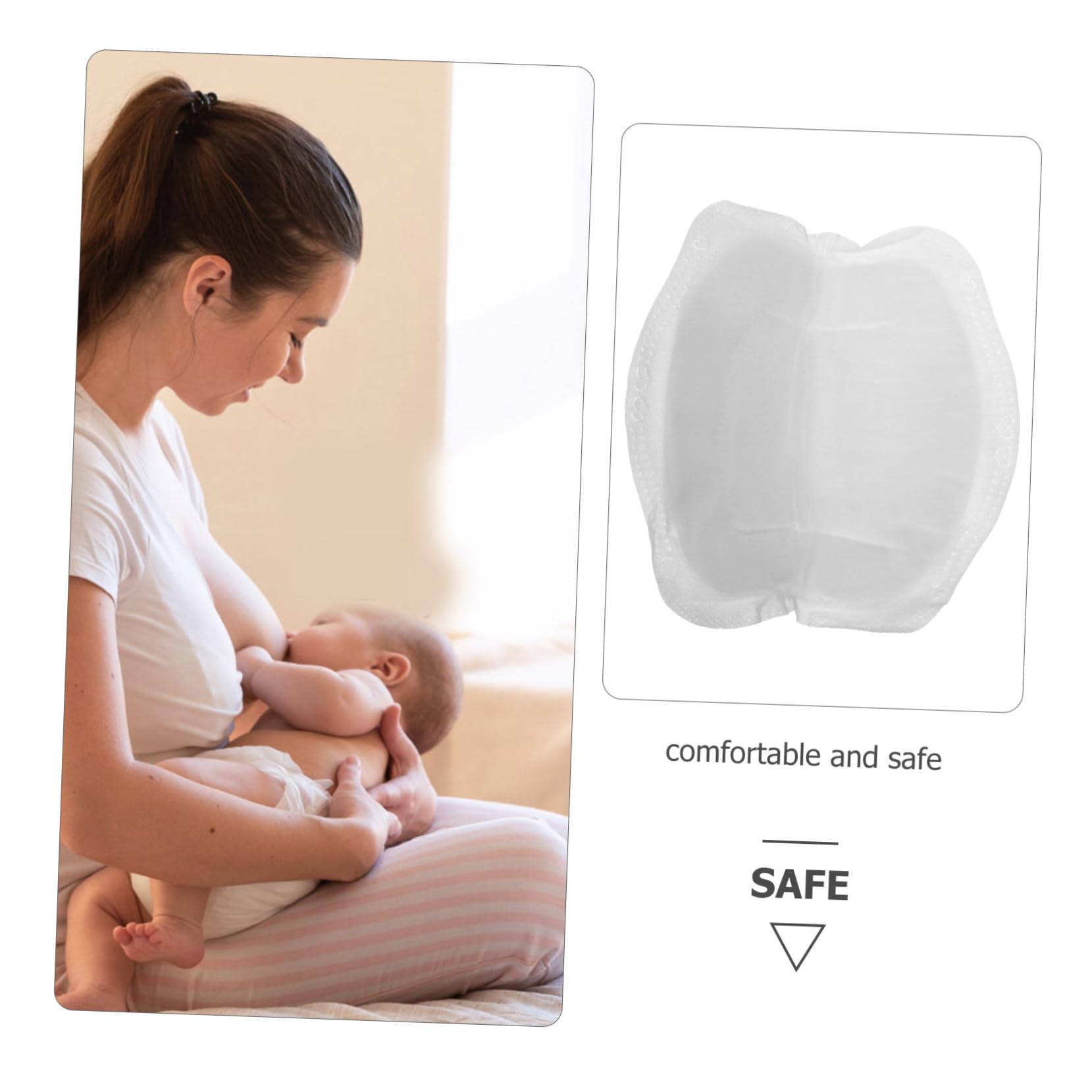 MAGICLULU 192 Piezas Mamarios Alfombrillas Mamarias Antidesbordamiento Para El Para Amamantar Cojín De Para Mujer Resina De