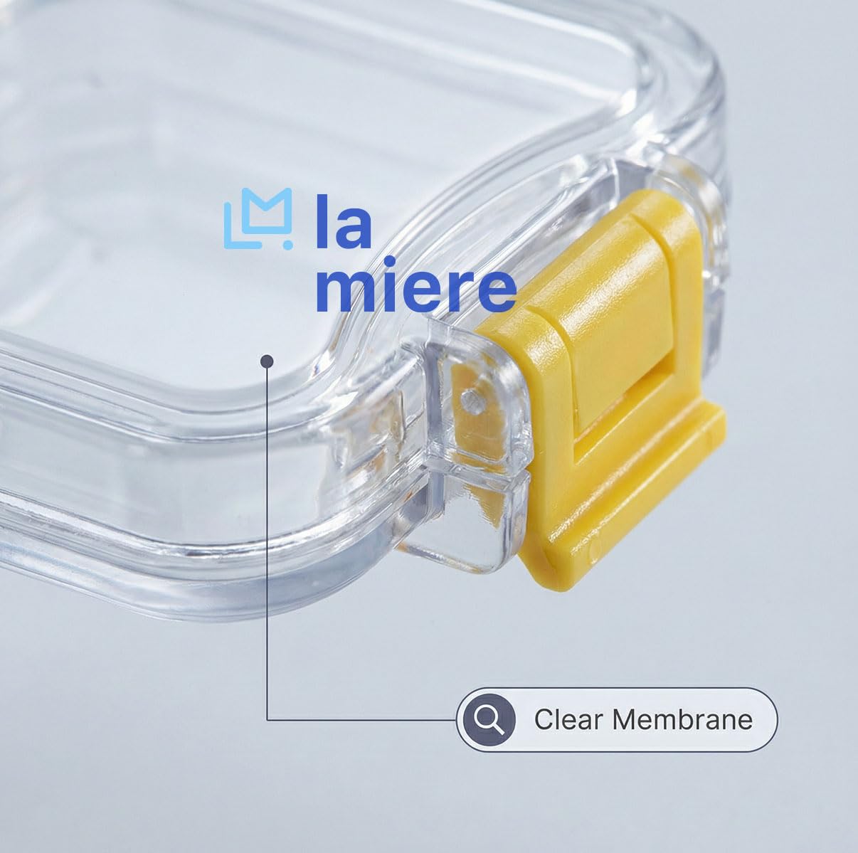 LA MIERE 12 contenitori per cuscini a forma di corona dentale e ponte con chiusura di sicurezza, con membrana trasparente