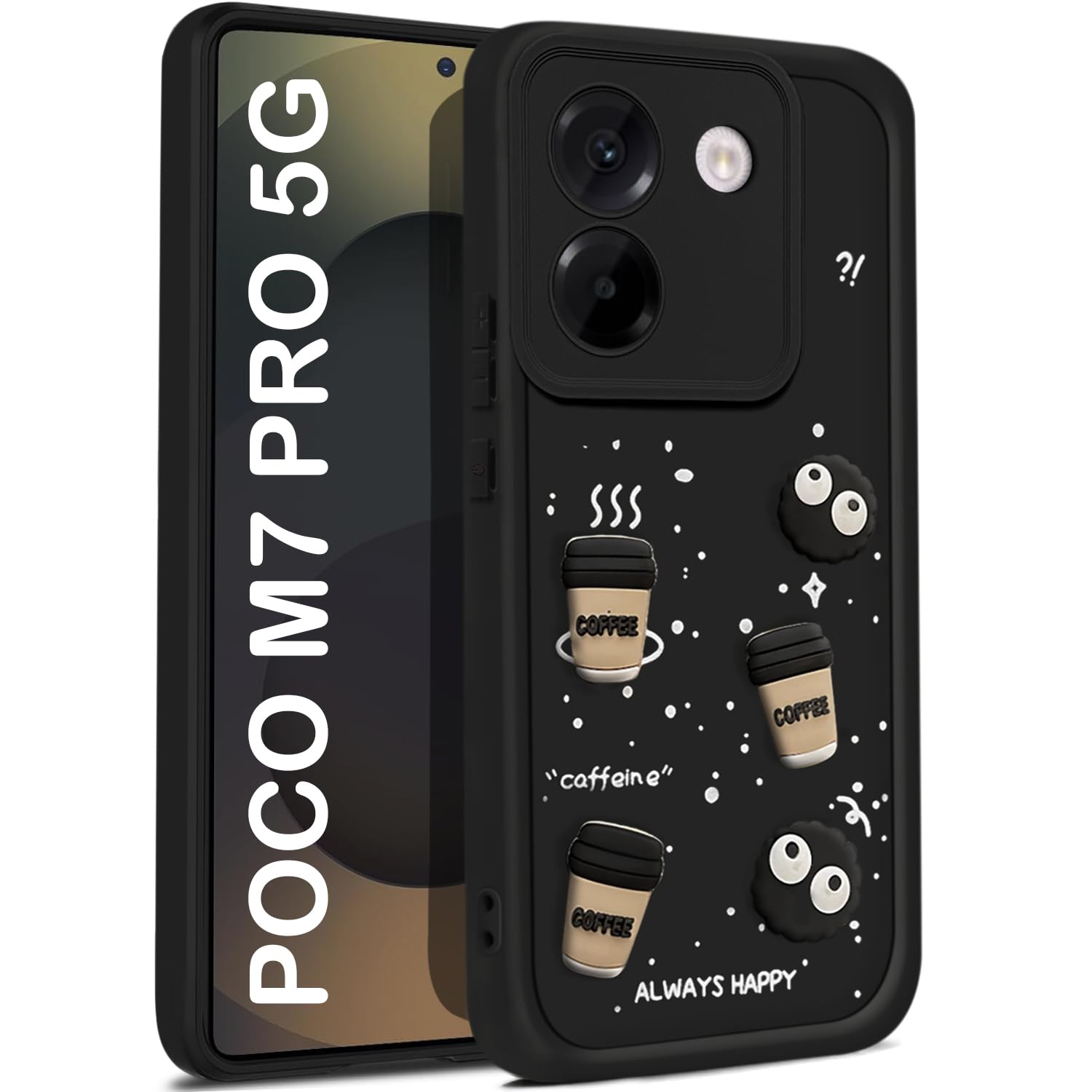 TRUEUPGRADE Back Case Cover Compatible for Poco M7 Pro 5G | Cute