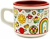 COAT DESIGN Spiral Design Venus Mug with Tinsel and Tinsel - Gift Ceramic Mug
