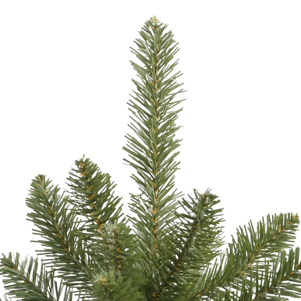 Sztuczna choinka 180 cm, składana, z metalowym stojakiem, gęste końcówki PCW do salonu, realistyczna choinka, zielona