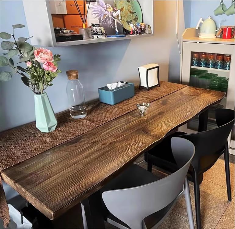 Amazon.com - GJVBGA Industrial Solid Wood Dining Table