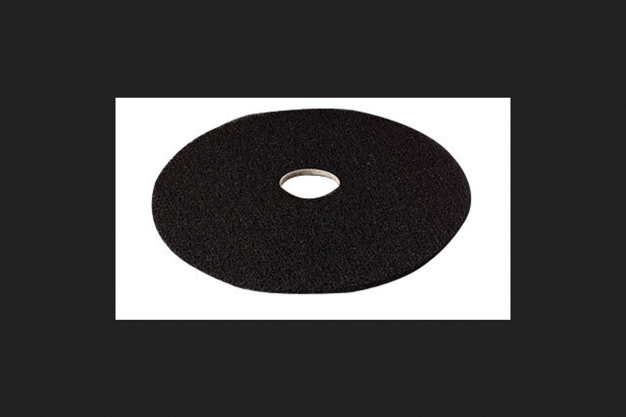 3M 08278 High Productivity Floor Pad 7300, 20-Inch Diameter, Black, 5/Carton